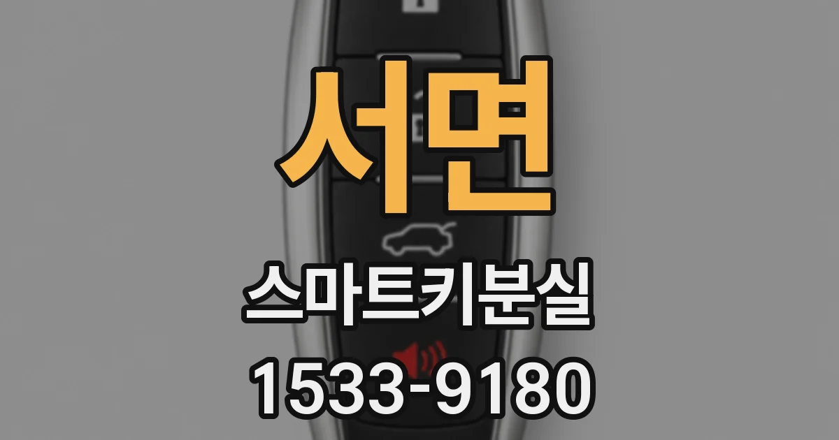 서면 스마트키분실