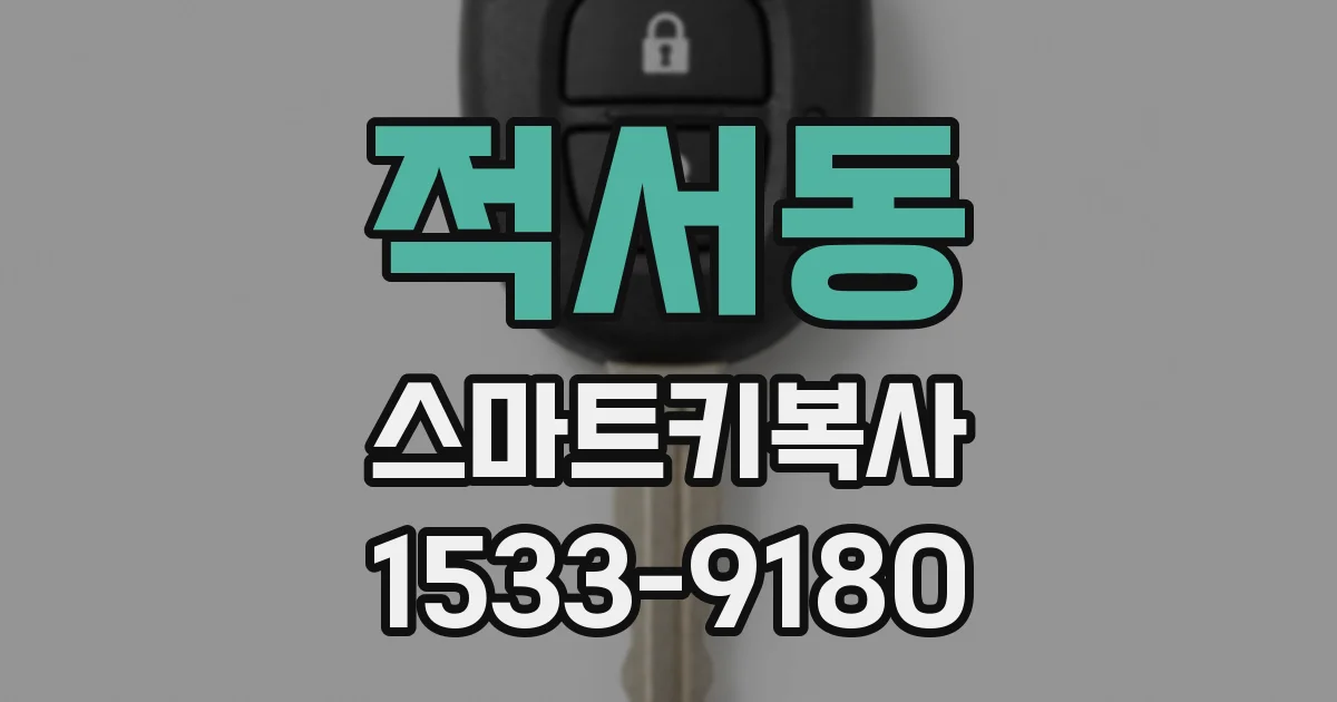 적서동 스마트키복사