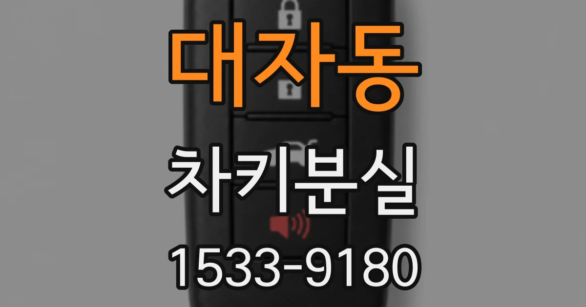 대자동 차키분실
