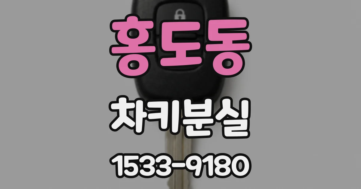 홍도동 차키분실