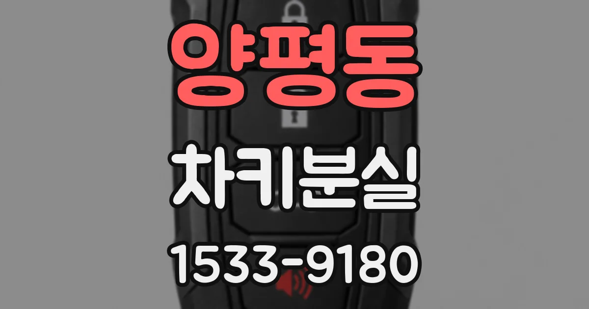 양평동 차키분실