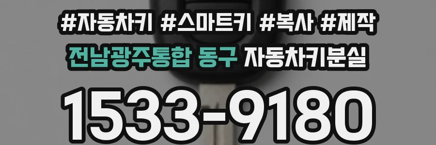 전남광주통합 동구 자동차키분실