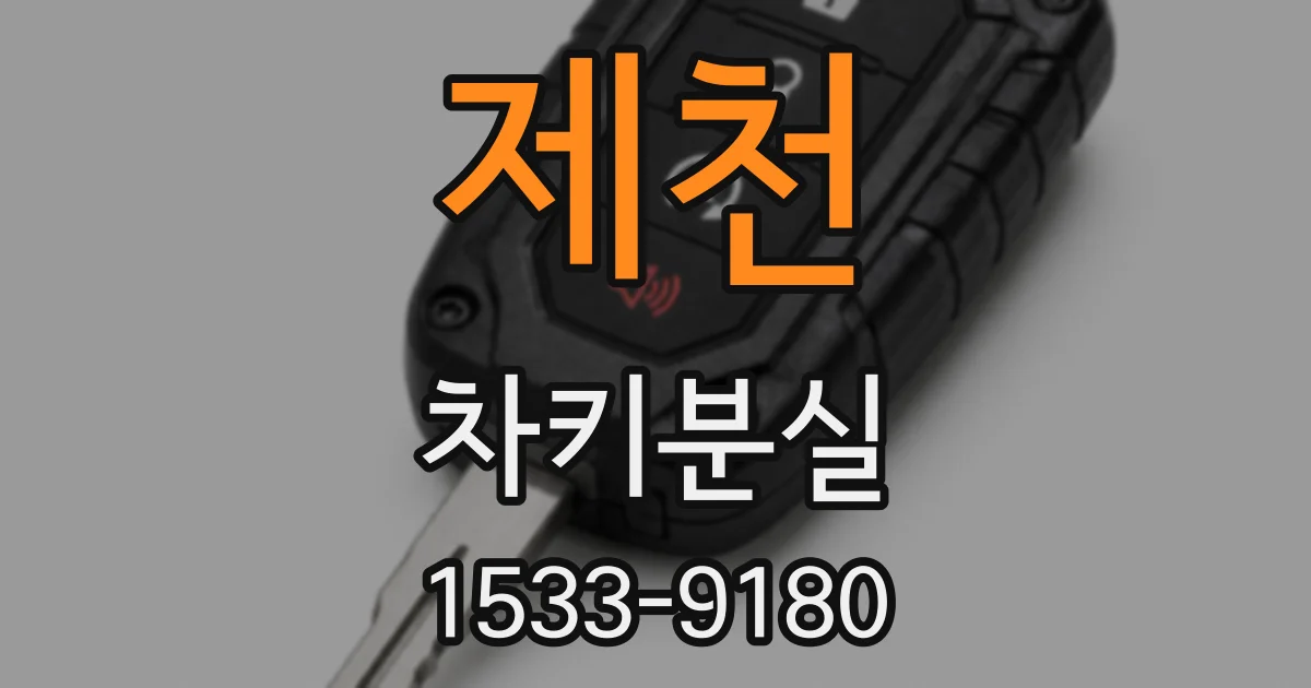 제천 차키분실