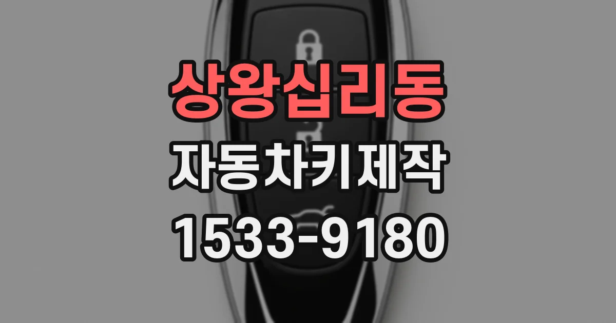 상왕십리동 자동차키제작