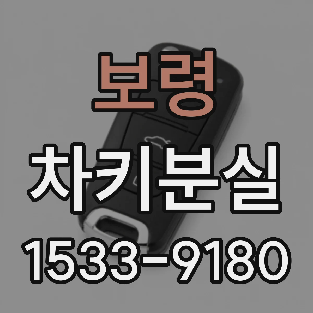보령 차키분실