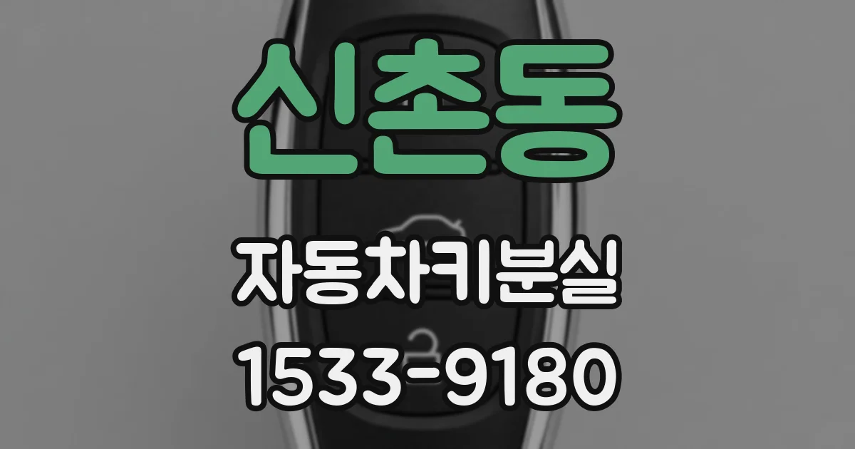 신촌동 자동차키분실