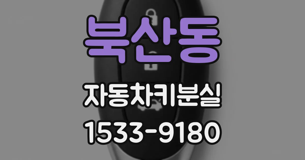 북산동 자동차키분실