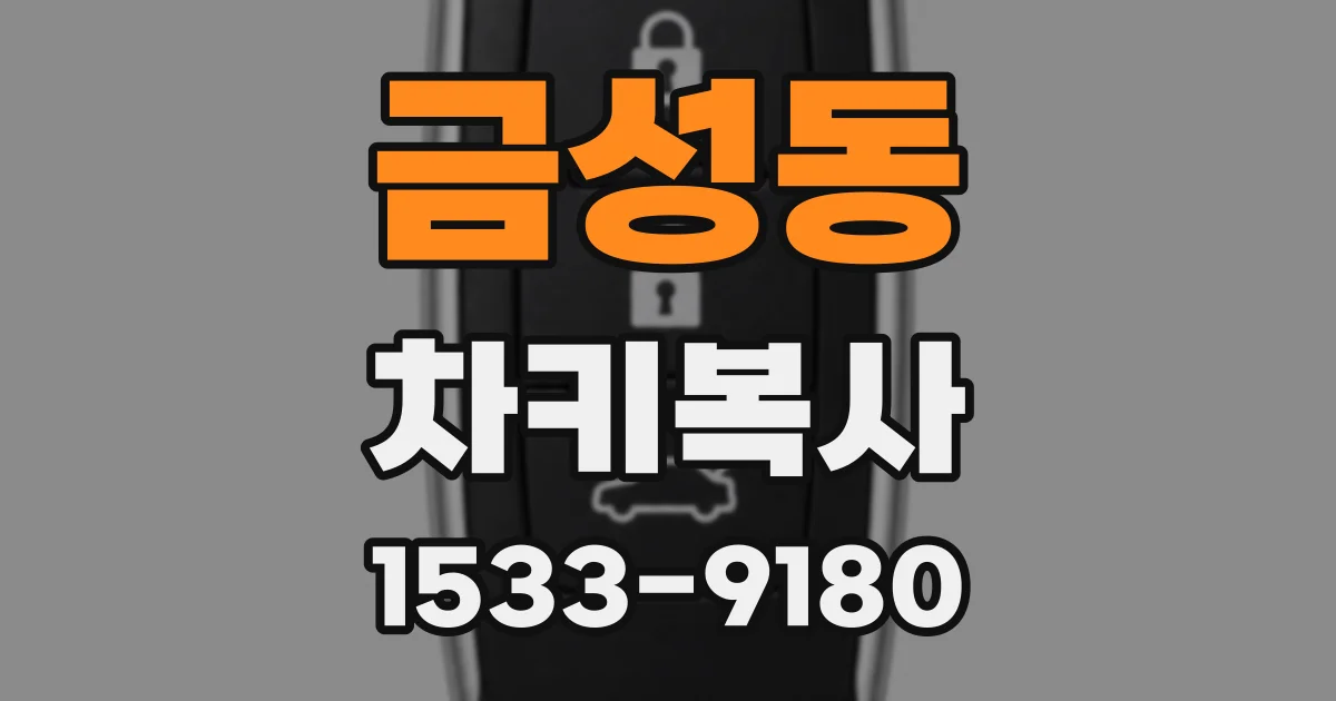 금성동 차키복사