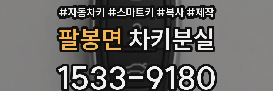팔봉면 차키분실