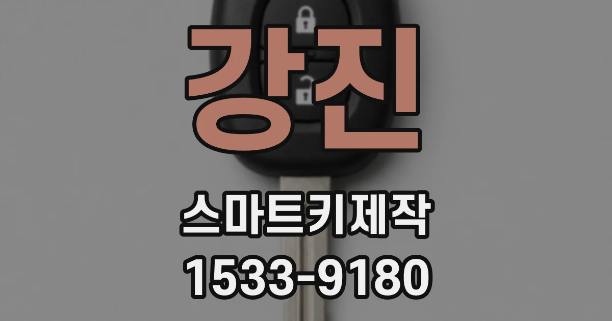 강진 스마트키제작