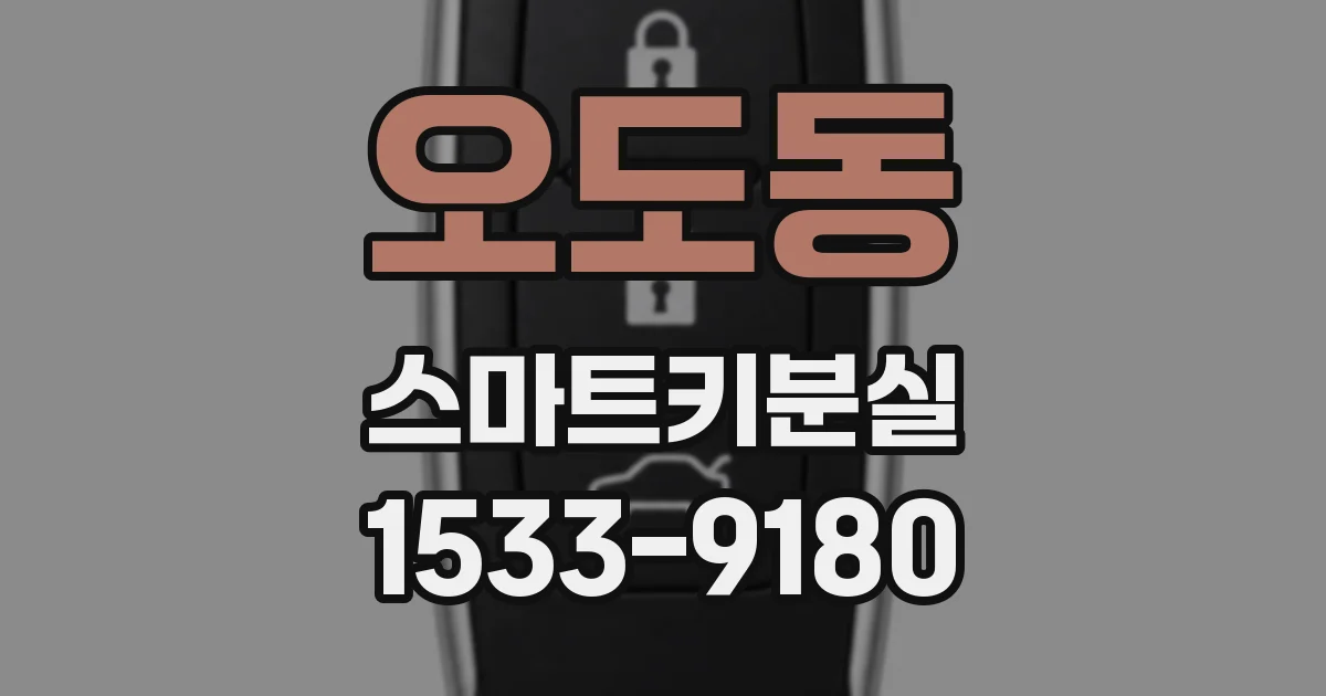 오도동 스마트키분실