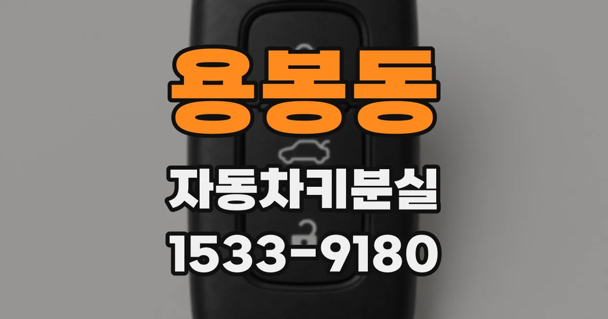 용봉동 자동차키분실