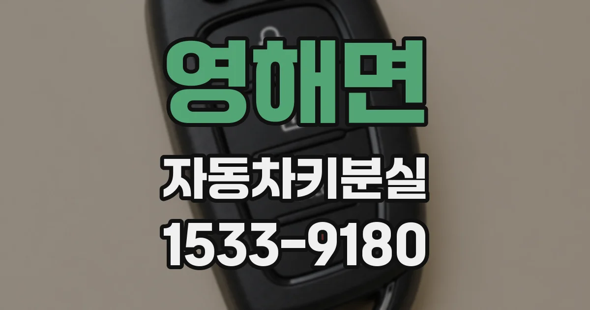 영해면 자동차키분실