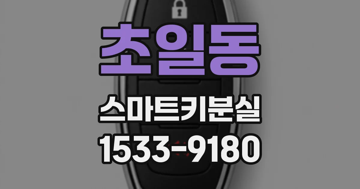 초일동 스마트키분실