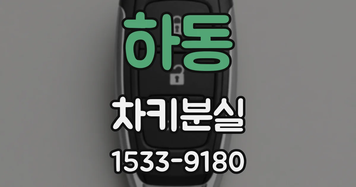 하동 차키분실