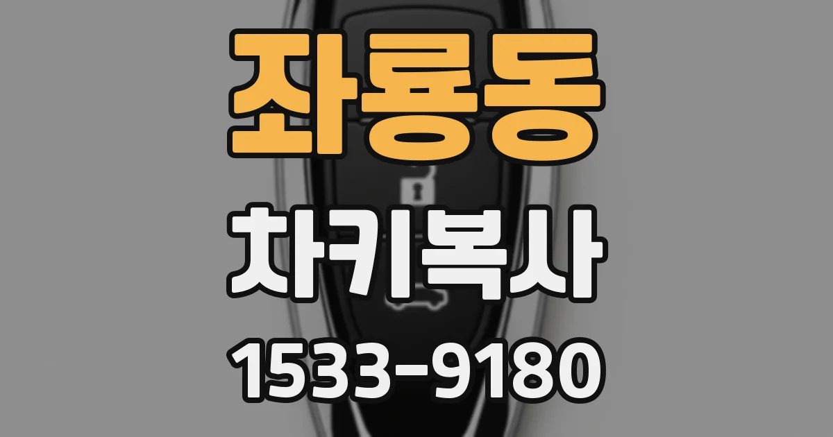 좌룡동 차키복사