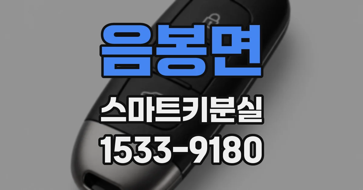 음봉면 스마트키분실