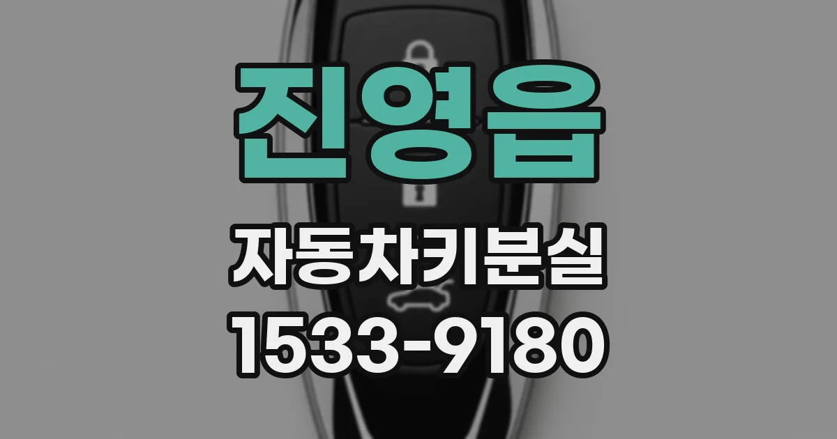 진영읍 자동차키분실