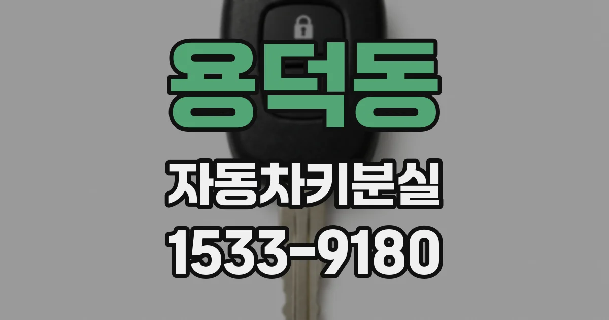 용덕동 자동차키분실