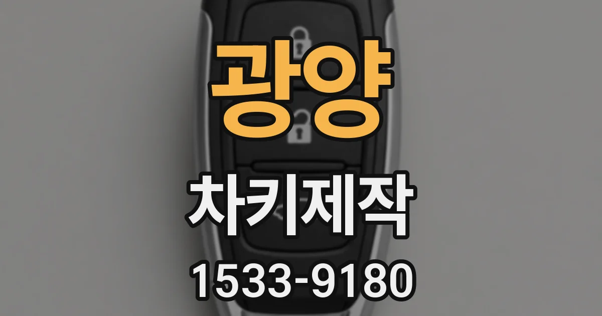 광양 차키제작