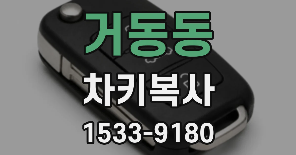 거동동 차키복사