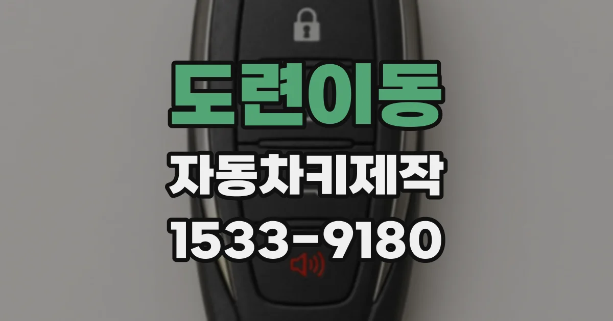 도련이동 자동차키제작