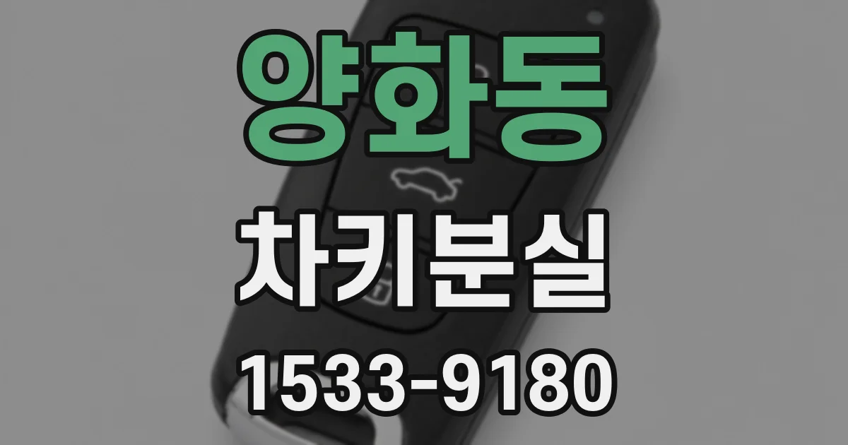 양화동 차키분실
