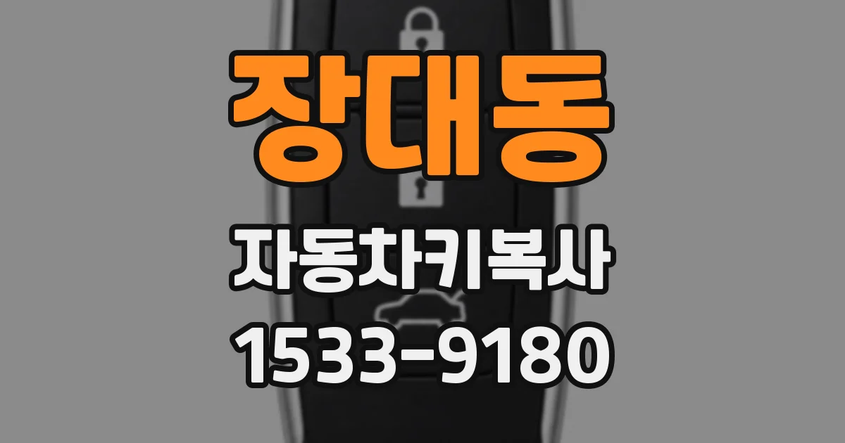 장대동 자동차키복사