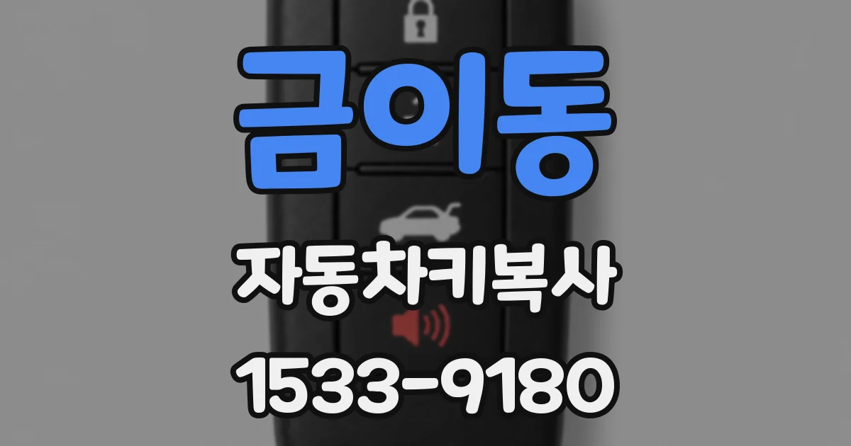 금이동 자동차키복사