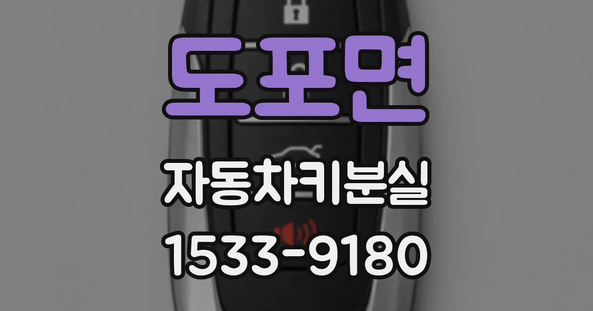도포면 자동차키분실