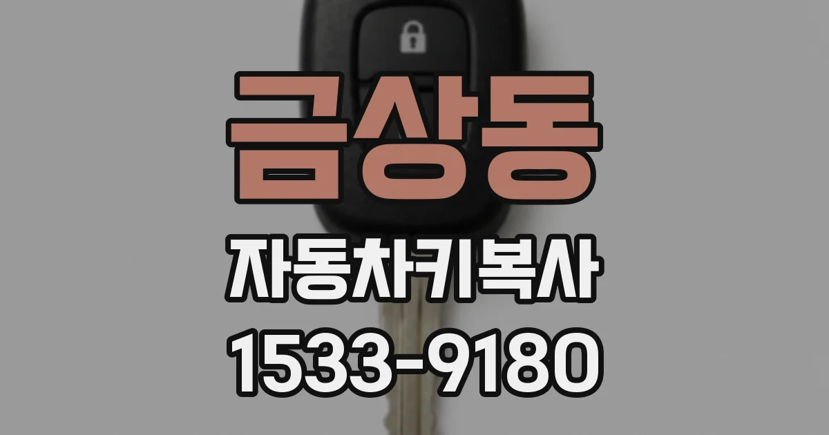 금상동 자동차키복사