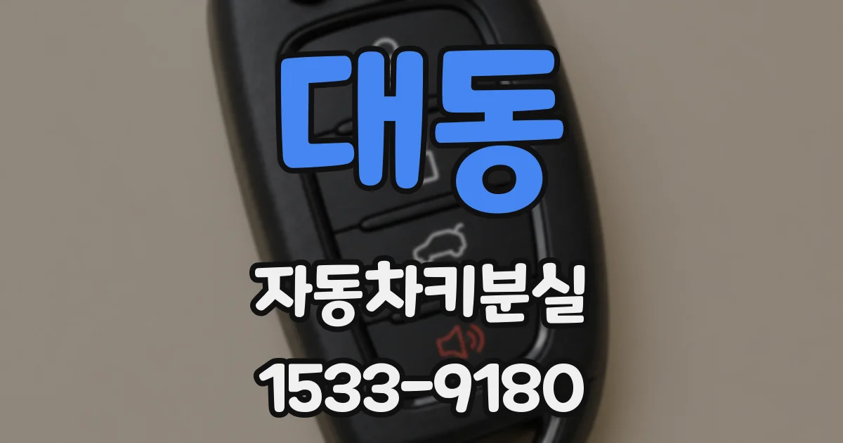 대동 자동차키분실