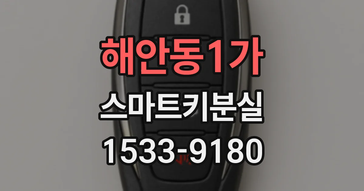 해안동1가 스마트키분실