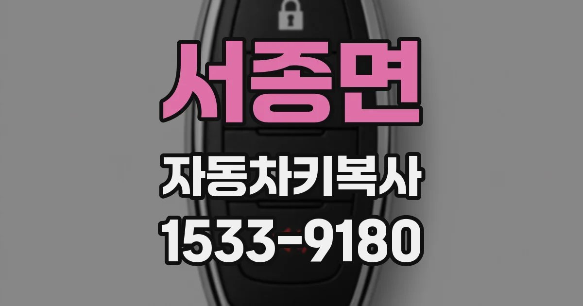서종면 자동차키복사