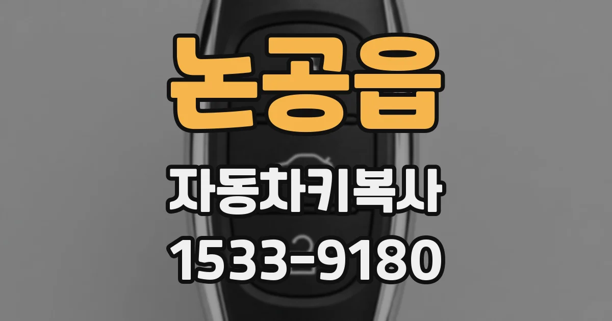 논공읍 자동차키복사