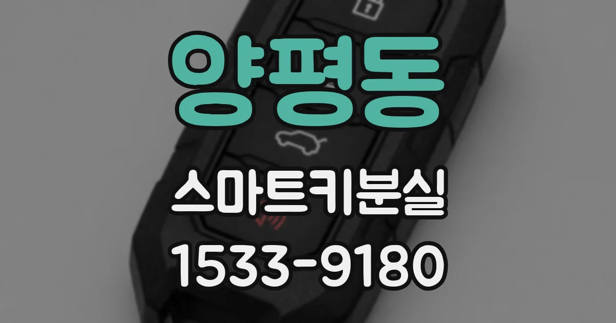 양평동 스마트키분실