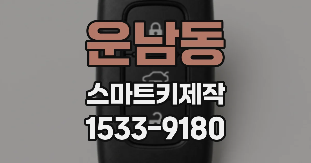 운남동 스마트키제작