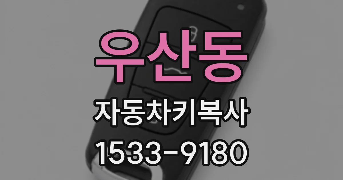 우산동 자동차키복사
