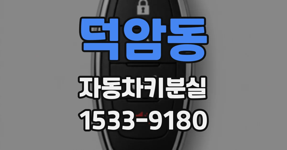 덕암동 자동차키분실
