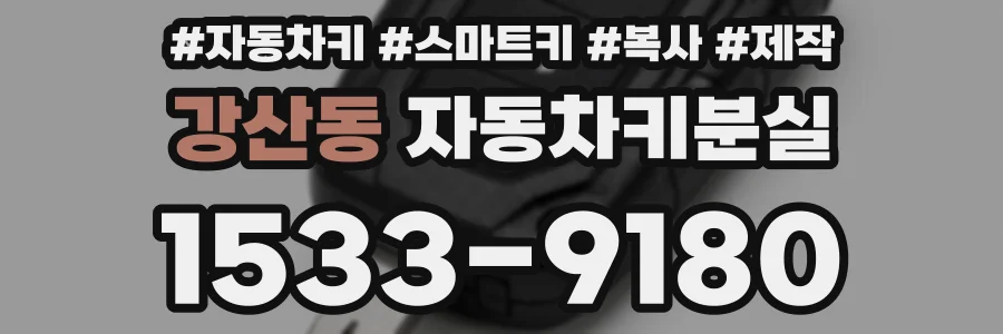 강산동 자동차키분실