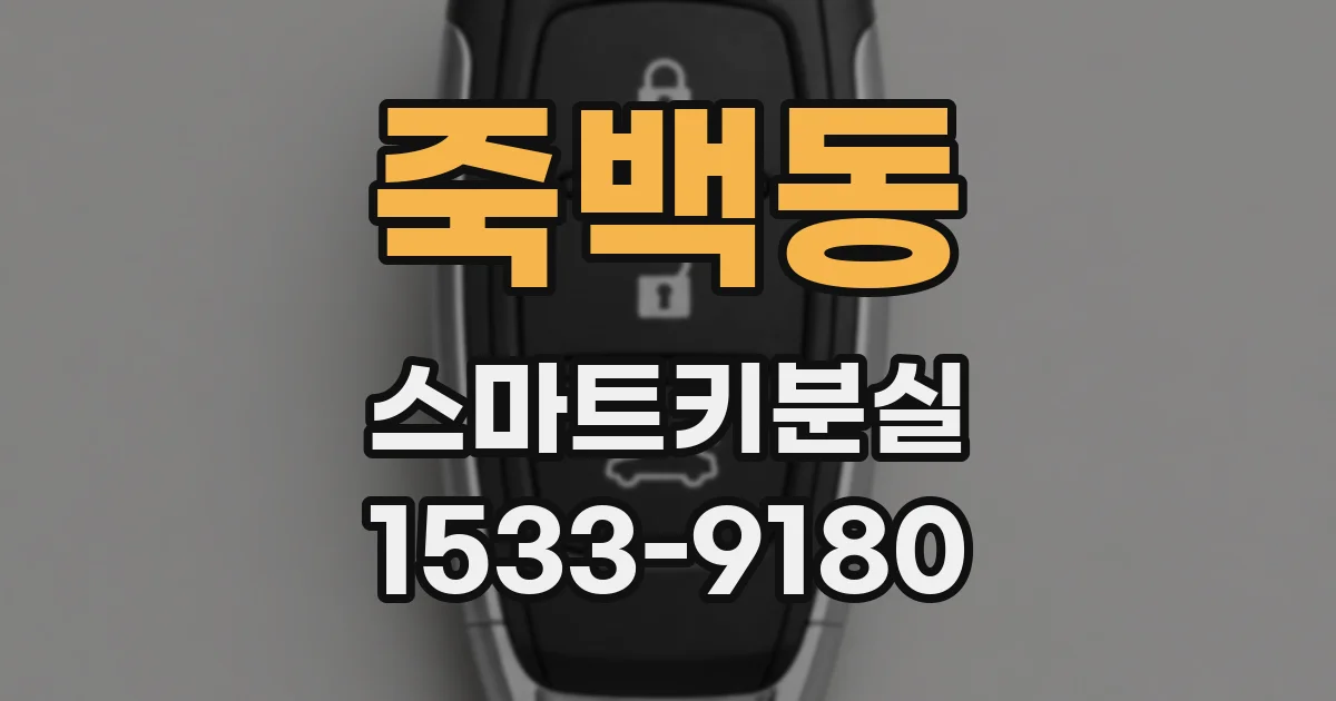 죽백동 스마트키분실