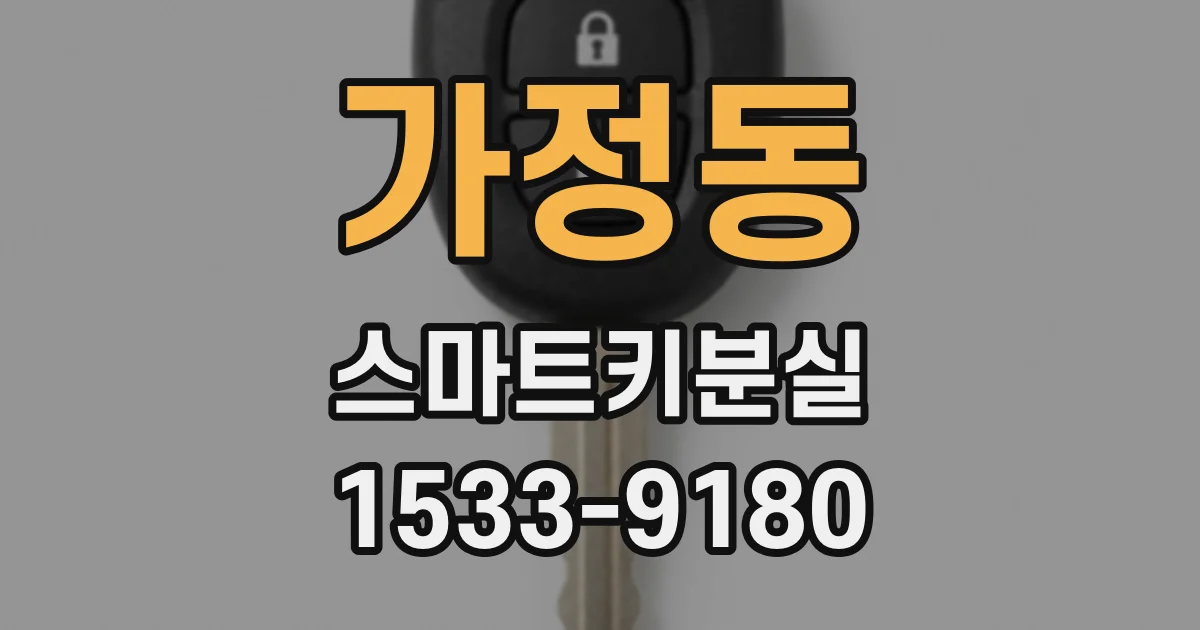 가정동 스마트키분실