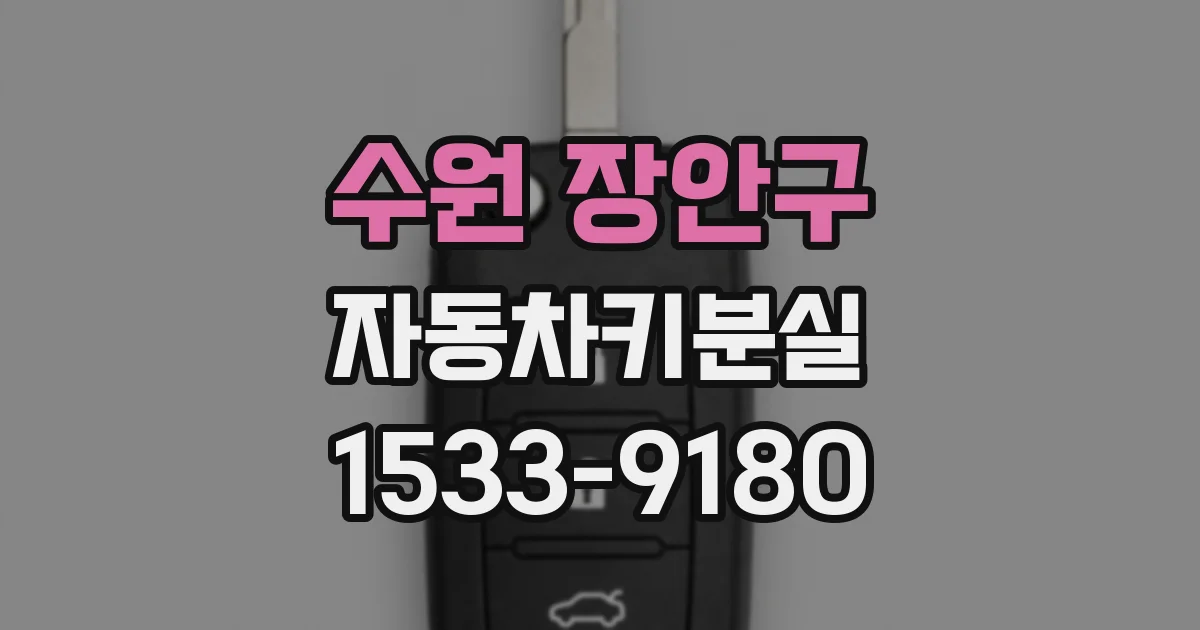 수원 장안구 자동차키분실