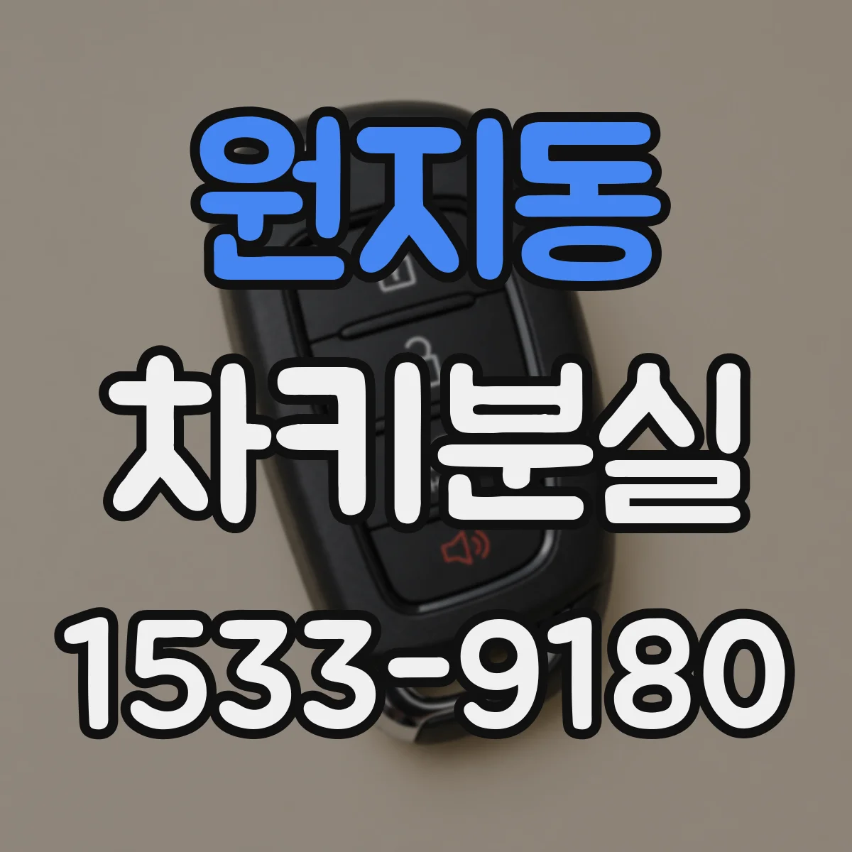 원지동 차키분실