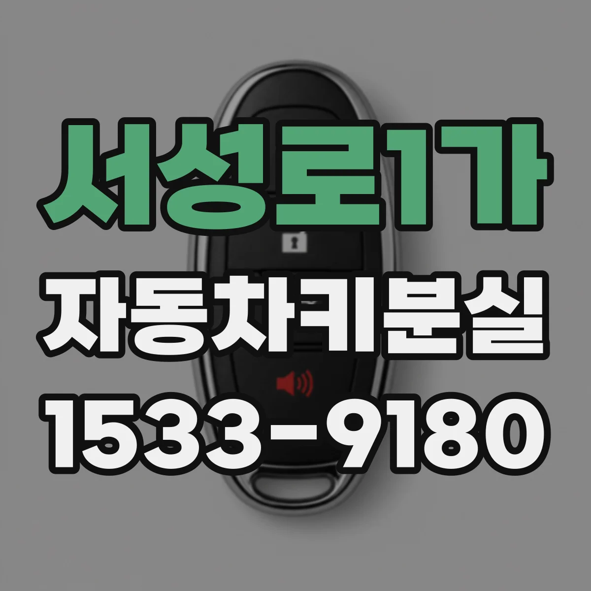 서성로1가 자동차키분실