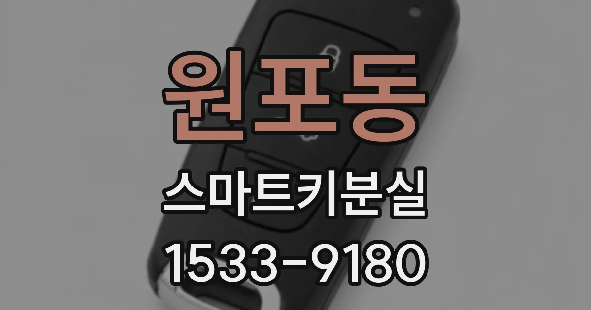 원포동 스마트키분실