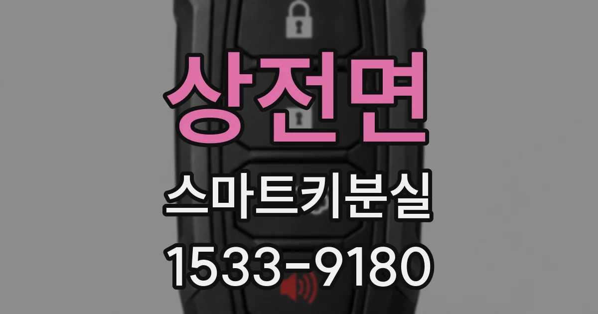 상전면 스마트키분실