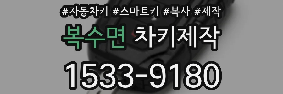 복수면 차키제작