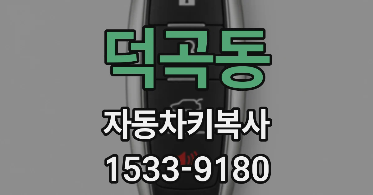 덕곡동 자동차키복사