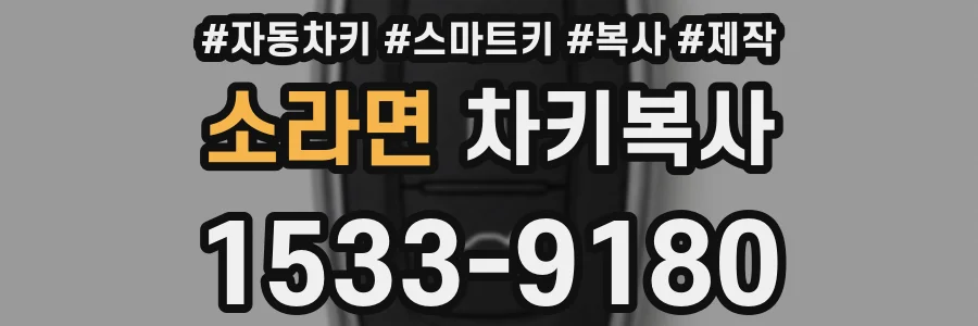 소라면 차키복사
